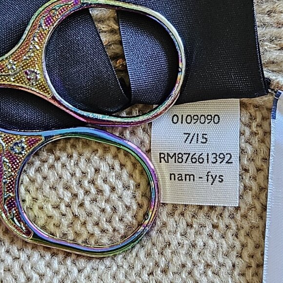 Tommy Hilfiger Sweater Womens XXL Sand Crew Neck LS Cottage Sequins Boho Holiday - Picture 10 of 13